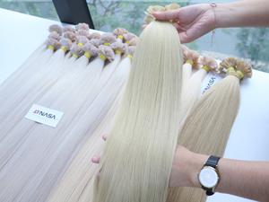 Super Double couleurs claires 24 pouces Extensions en vrac droites naturelles Cheveux humains vietnamiens de qualité supérieure 100 grammes - Product Image 2