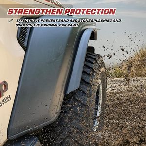Kit Carrozzeria Jeep Wrangler JL JLU Unlimited Sahara 2018-2023, Parafanghi Anteriori e Posteriori, Allargamenti Passaruota, Compatibile con Tutti i Modelli - Product Image 4