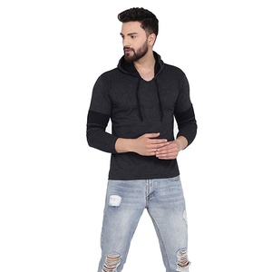 Sweat-shirt à capuche zippé pour homme, en coton mélangé, confortable, pour tous les jours, style décontracté. - Product Image 2
