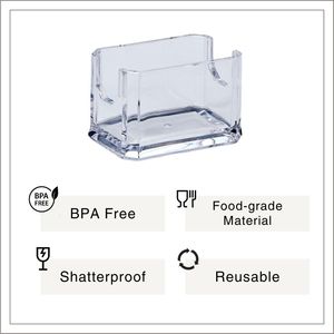 [Holar] Taiwan Made Food Grade Plastic Classic Transparent Clear Tea <b>Bag</b> <b>Holder</b> for Office Home Buffet Hotels - Product Image 2