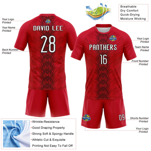 New Arrival Custom Red White Black Arrow Shape Sublimation <b>Volleyball</b> Uniform Jersey Comfortable Quick Dry Fabric Training <b>Sets</b> - Product Image 4