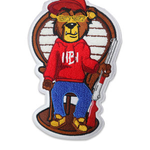 Élégant patch brodé en forme de feuille de fougère, thermocollant, pour chapeaux, sacs, vestes, casquettes, vêtements botaniques DIY, vente en gros, usine, en vrac - Product Image 1