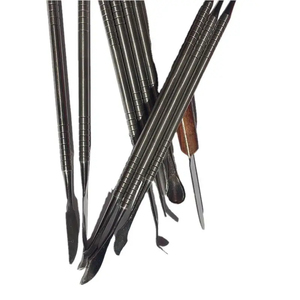 10 Piece Stainless Steel Dental Wax Carving Tools Set <b>Clay</b> Spatula Sculpting Pottery <b>Kit</b> Surgical Dental Instrument Set - Product Image 4