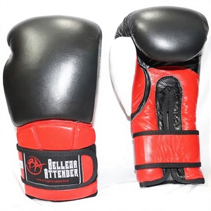 Gants de boxe d'entraînement de style professionnel 6-16 OZ en Rexene respirant et léger avec fermeture auto-agrippante, logo personnalisé, vente en gros - Product Image 1