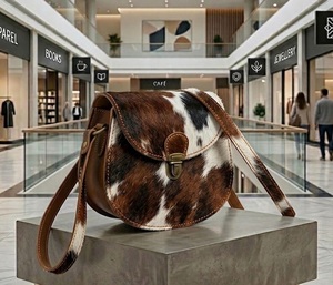 Bolso bandolera de cuero para mujer: diseño vintage, forro de cuero, bolso de moda para llevar en mano o al hombro. - Product Image 5