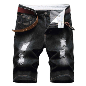 Shorts de Mezclilla para Hombre al por Mayor, Cintura Alta, Alta Calidad, 100% Algodón, Estilo Urbano, Azul Verano, Ropa Casual de Trabajo, Venta al por Mayor - Product Image 2