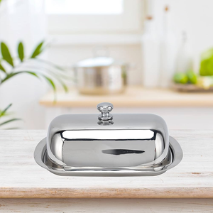 Boîte à beurre en acier inoxydable avec design de qualité supérieure pour la table de petit-déjeuner à des prix incroyables - Product Image 3