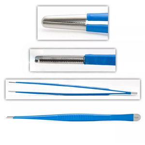 Pinces à tissus DeBakey, lot de 2 pièces, 20 et 24 cm, pointe de 2 mm, isolées, certifiées CE, instruments chirurgicaux orthopédiques, classe I - Product Image 2