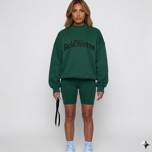 Sweat-shirt à col montant en molleton de coton doux, coupe oversize, chaud, pour l'hiver, style streetwear décontracté, haut confortable - Product Image 1