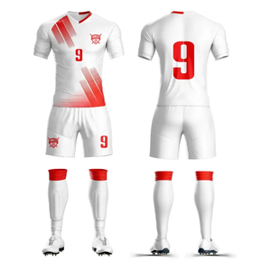 ชุดเสื้อฟุตบอลดีไซน์ใหม่แบบรีดร้อนสำหรับผู้ชาย ชุดทีมแบบกำหนดเองพร้อมโลโก้ด้านหน้าและหมายเลข ผ้าตาข่ายระบายอากาศได้ดี - Product Image 2