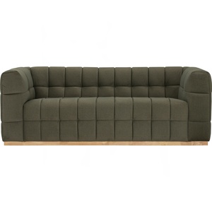 Modern Midcentury Three Seater Sectional Fabric <b>Sofa</b> Track <b>Pet</b> Friendly Upholstered Solid Wood Base for Living Room Apartment - Product Image 2