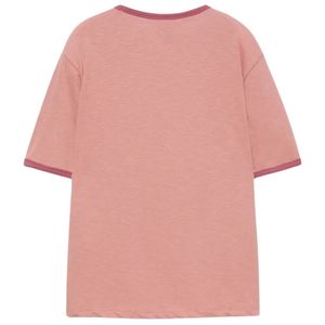 T-shirt côtelé contrastant pour homme, manches courtes, col rond, texture décontractée, bicolore, tricot extensible, léger, respirant, personnalisable - Product Image 2