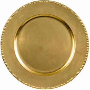 Assiette de Présentation Dorée en Acier Inoxydable Écologique Style Populaire pour la Maison, les Hôtels, la Décoration de Table de Mariage et le Service Alimentaire - Product Image 1