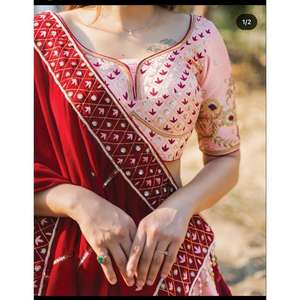 Diseñador de ropa india y pakistaní, hermoso trabajo de bordado, Lehenga Choli - Product Image 5