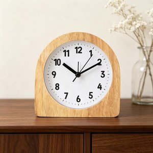 Handmade Wooden Table <b>Clock</b> Rustic Desk <b>Clock</b> Home Decor - Product Image 3