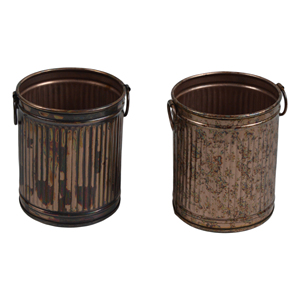 Ensemble de 3 pots de plantes vertes, design décoratif multicolore, design de seau suspendu pour mur et cuisine, meilleurs designs de jardinières - Product Image 5