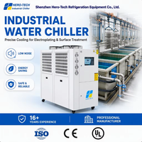 Refroidisseur d'eau industriel pour le refroidissement des cuves de galvanoplastie, compresseur scroll refroidi par air 8HP, certifié CE ISO9001, pour ligne d'anodisation et de placage