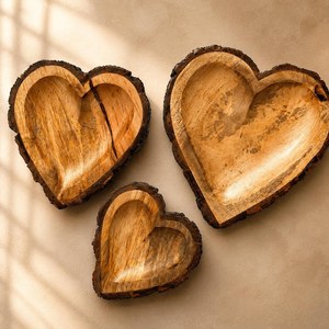 Bandeja de café decorativa de madera con borde natural, bandeja de servicio Arctician para té, bocadillos, bebidas y organización de mesa - Product Image 6