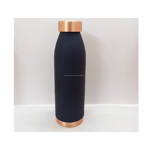 Bouteille en cuivre fabriquée à la main finition brillante emballage de boîte-cadeau pour l'hydratation quotidienne Yoga bien-être inspiré patrimoine indien - Product Image 6