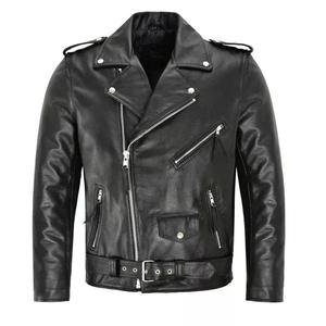 Fashionable Custom Collar Windbreaker Riding <b>Jacket</b> for Men and Women Zip Style <b>Leather</b> Coat <b>Long</b> Sleeve Slim Fit <b>Leather</b> <b>Jacket</b> - Product Image 1