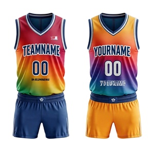 Ensembles de maillots de basket-ball pour jeunes en gros, design personnalisé, logo d'équipe, haut et short de basket-ball à séchage rapide pour hommes, uniforme léger - Product Image 1