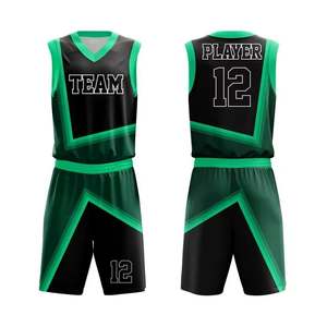 Tenue de basketball pour hommes, haute performance, 100 % polyester, tissu doux, dernier design. - Product Image 6