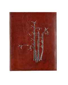 Carnet de notes en cuir au design bambou premium, carnet de croquis vierge pour les voyages, le dessin, le bureau et les cadeaux - Product Image 4