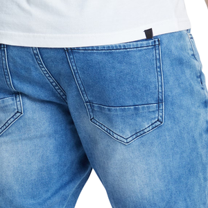 กางเกงยีนส์ขาสั้นผู้ชายใส่สบาย ระบายอากาศดี สไตล์ลำลอง สำหรับฤดูร้อน เอวกลาง ทรงขากว้าง ผ้าฝ้าย สามารถปรับแต่งได้ ขายส่ง - Product Image 3