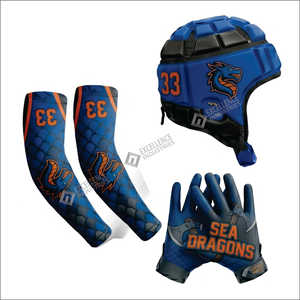 Uniforme de Fútbol Americano Personalizado 7v7 con Impresión por Transferencia de Calor, Talla Grande, Transpirable, de Secado Rápido, con Logotipo de Color Personalizado - Product Image 4