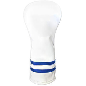 Housse de tête de club de golf blanche à rayures, en tissu doux, protection personnalisable couleur équipe - Product Image 2