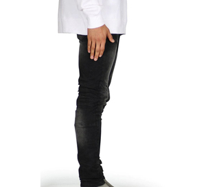 Pantalon pour homme noir, dernier design tendance, style streetwear, coton, coupe slim, jean skinny streetwear - Product Image 6
