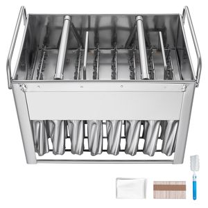 40 stampi cilindrici in acciaio inossidabile per ghiaccioli e gelati a base di latte - Product Image 1