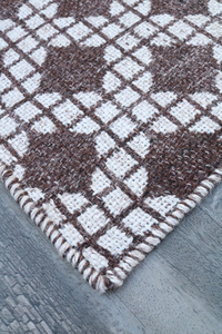 Alfombra de Poliéster con Base de Látex, Pelo Plano, Patrón Geométrico, 6mm de Grosor, Tejido Plano, Lavable, Rectangular, Estilo Moderno, Antideslizante - Product Image 4