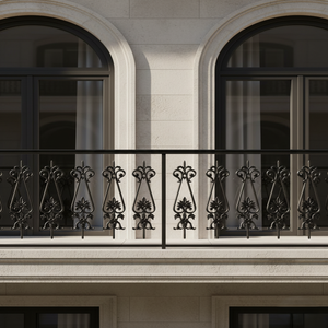 Reja de hierro fundido moderna de alta resistencia sin marco para puerta, panel de puerta de jardín arquitectónico, balcón, acabado altamente pulido, 5 años de garantía, venta al por mayor - Product Image 1