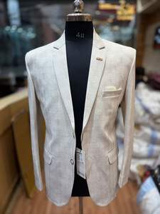 Blazer unisexe en velours côtelé Kingsa Textile - Respirant/Imperméable, imprimé animal, simple boutonnage, boucle, 100% coton, toutes saisons - Product Image 3