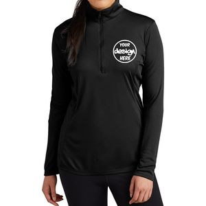 ชุดกีฬาปักลายสตรีแบบกำหนดเอง รุ่น LTS357 ซิปสี่ส่วน พร้อมเพิ่มโลโก้และข้อความของคุณเอง คุณภาพเทียบเท่า PosiCharge - Product Image 3