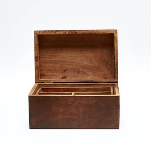 Boîte à bijoux rectangulaire en bois HASAN CRAFT avec design moderne sculpté de luxe, écologique, pour le rangement dans la chambre - Product Image 2