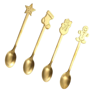 Cuillère en laiton motif cœur et cadeaux promotionnels, Cuillère à pâtisserie en laiton, Articles de vaisselle exceptionnels, Ensembles de couverts, Prix de gros - Product Image 2