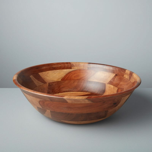 Utensilios de Cocina de Madera Maciza Hechos a Mano de Alta Calidad con Logotipo Personalizado, Tazón de Madera de Acacia para Sopa, Arroz y Ensalada - Product Image 4