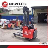Transpalette Électrique NOVELTEK APS-10 1 Tonne, Chariot Élévateur Manuel AC, Fourches Réglables en Acier Inoxydable, Économe en Énergie et Silencieux