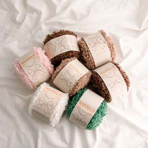 Hilo de algodón melange YARNA Nuvole (100g), suave, ideal para principiantes, elegante, color niebla, color cielo, textura de nube, artesanal, usable, brillante. - Product Image 1