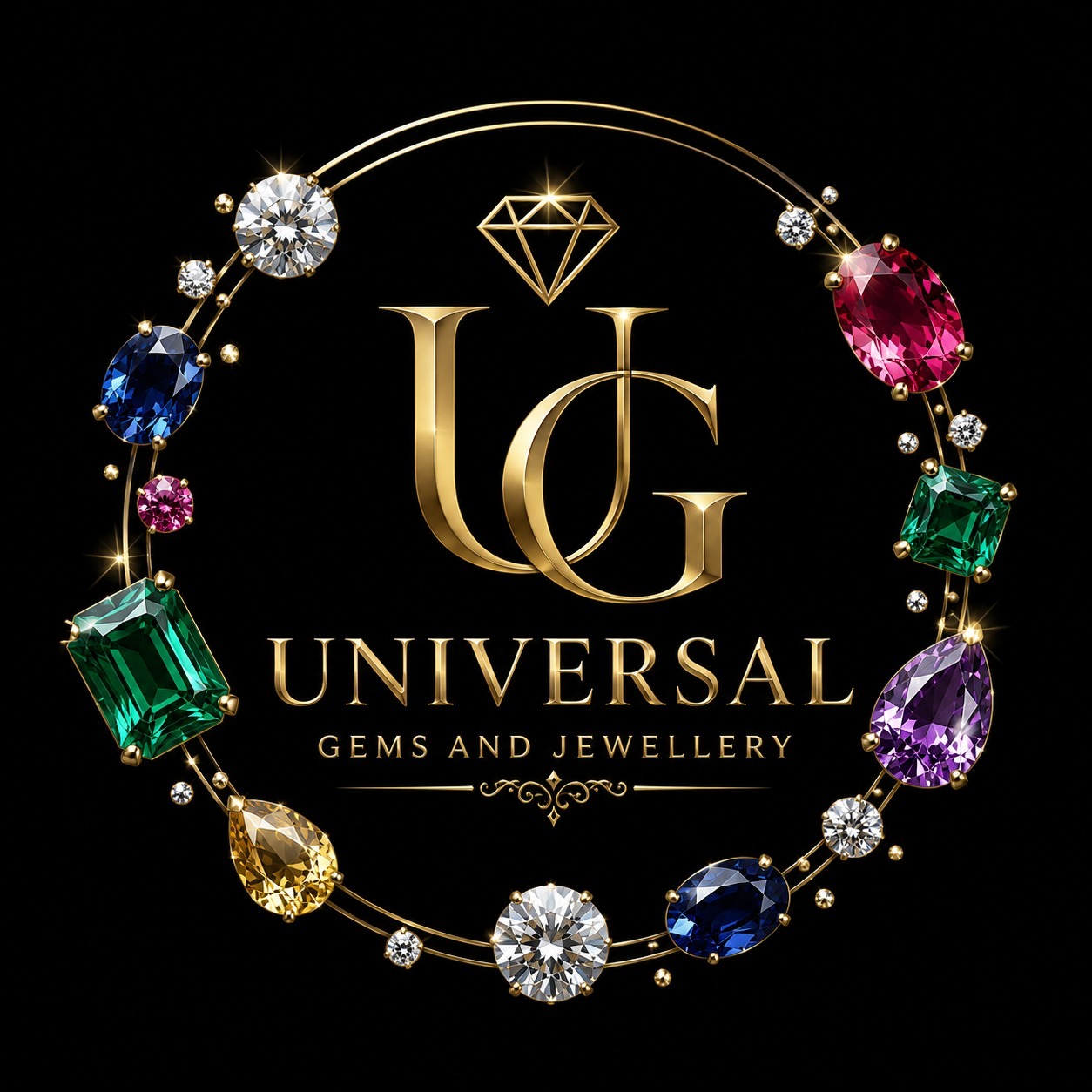 UNIVERSAL GEMS & JEWELLERY logo