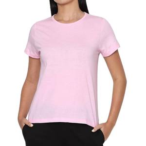 T-shirts en coton biologique pour femmes, doux, respirants, respectueux de la peau, vêtements décontractés, vente en gros - Product Image 1
