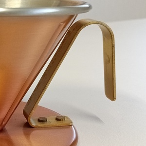 Copper coffee dripper, Japanese-made Product Wholesale, <b>Tin</b> Plated Surface, Hammered or Ribbed finish, Making coffee tools - Product Image 5