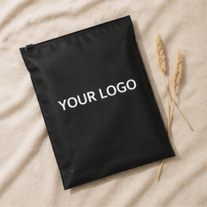 Custom Printed Black Ziplock Bags with Slider Apparel Packaging for E-commerce Brands Slider Closure Poly Ziplock Bags - Product Image 4