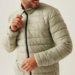 Wholesale custom Men High Quality skin color Quilted Thick Winter polar fleece made <b>Jacket</b> Custom Men's <b>Jacket</b> Men - Product Image 3