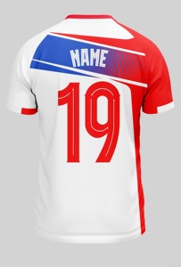 Camiseta de Fútbol Blanca de Manga Corta en Oferta, Uniformes de Fútbol para Niños y Jóvenes, Ropa Deportiva Suave para Niños - Product Image 2