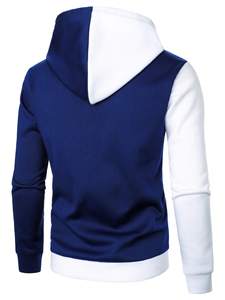 เสื้อฮู้ดผู้ชายแบบสวมสบายๆ มีฮู้ด อุ่นสบาย สไตล์สตรีทแฟชั่น สำหรับใส่กลางแจ้งในฤดูหนาว ใส่ได้ทุกวัน - Product Image 2