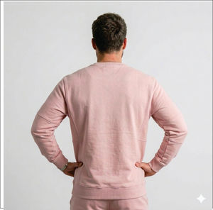 Sweat-shirts pour hommes en gros, manches classiques, vêtements décontractés pour hommes, séchage rapide, sweat-shirts à col rond en molleton français pour hommes, OEM - Product Image 4