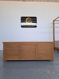 Coffre de rangement extérieur en bois de teck, coffre en bois, meuble de jardin, patio, hôtel, villa, resort, fabricant de meubles en Indonésie - Product Image 2